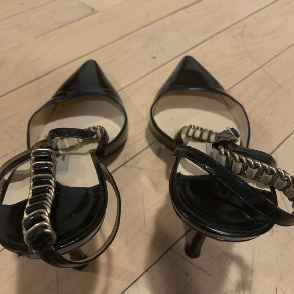 Jimmy Choo heels with metal detailing black and gold - Picture 9 of 9